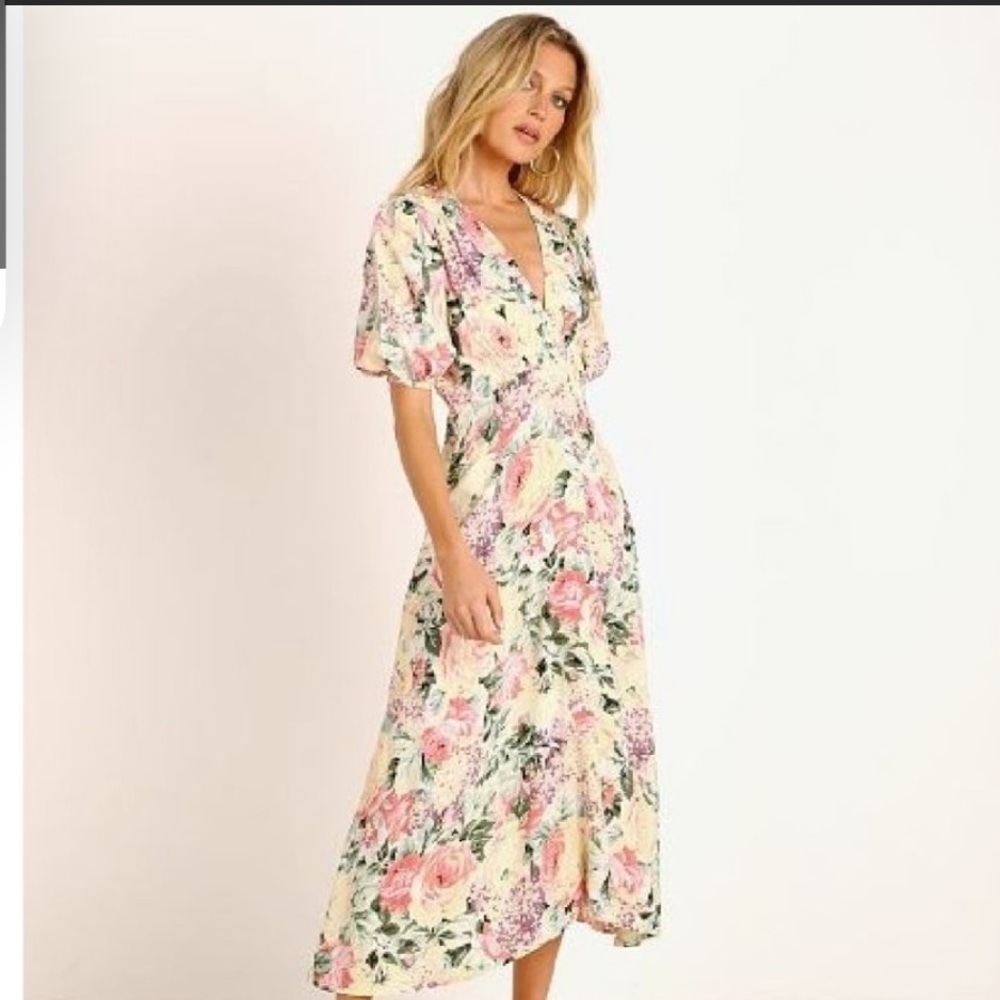 Faithfull the Brand Marie Louise Midi Dress.